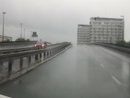 Kolejne prace na estakadzie na rondzie. Tym razem po południu