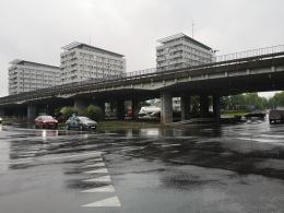 Kolejne prace na estakadzie na rondzie. Tym razem po południu