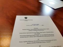 List intencyjny dotyczący budowy Posterunku Policji w Turawie