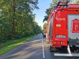 Kobieta kierująca skodą straciła panowanie nad pojazdem. Wypadek w Cisowej