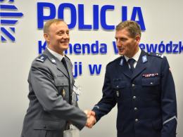 Mł. insp. Maciej Milewski po 30 latach pożegnał się z mundurem