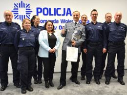Mł. insp. Maciej Milewski po 30 latach pożegnał się z mundurem