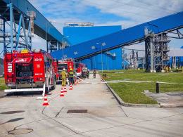 Ponad 70 strażaków ćwiczyło w Elektrowni Opole