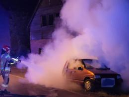 Pożar samochodu osobowego w Kędzierzynie-Koźlu