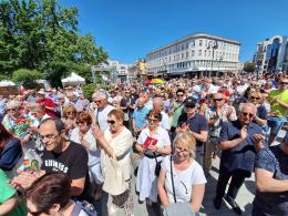 W proteście przeciwko polityce rządu wzięło udział kilkaset osób