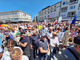 W proteście przeciwko polityce rządu wzięło udział kilkaset osób