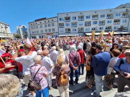 W proteście przeciwko polityce rządu wzięło udział kilkaset osób