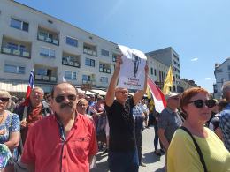 W proteście przeciwko polityce rządu wzięło udział kilkaset osób