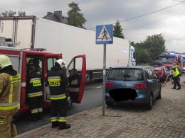 Wypadek na wysokości Nakła. Jedna osoba jest poszkodowana