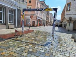 W Opolu stanęły 4 kurtyny wodne
