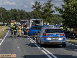 Wypadek na trasie Namysłów - Kluczbork. Lądował śmigłowiec LPR