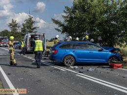 Wypadek na trasie Namysłów - Kluczbork. Lądował śmigłowiec LPR