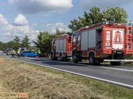 Wypadek na trasie Namysłów - Kluczbork. Lądował śmigłowiec LPR