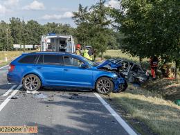 Wypadek na trasie Namysłów - Kluczbork. Lądował śmigłowiec LPR