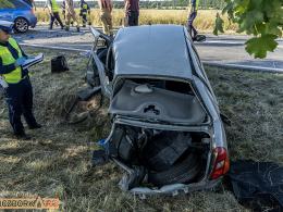 Wypadek na trasie Namysłów - Kluczbork. Lądował śmigłowiec LPR