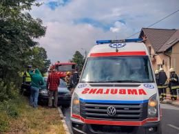 Wypadek na trasie Gana - Dalachów.