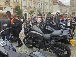 Opole Harley Day na opolskim rynku
