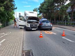 Zderzenie pojazdów na Alei Przyjaźni w Opolu