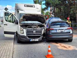 Zderzenie pojazdów na Alei Przyjaźni w Opolu