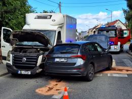 Zderzenie pojazdów na Alei Przyjaźni w Opolu