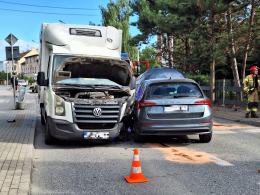 Zderzenie pojazdów na Alei Przyjaźni w Opolu