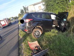 Kobieta w ciąży trafiła do szpitala po wypadku w Bukowiu