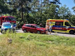 Zderzenie dwóch motocykli i osobówki w Kup