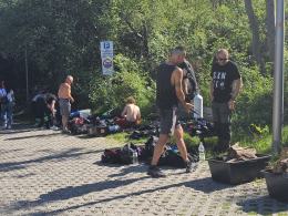 Z kamionki Piast nurkowie wyciągnęli pralkę Franię