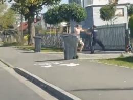 Nagi mężczyzna chodził po Luboszycach. Zaniepokojeni mieszkańcy wezwali policję