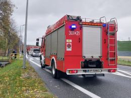 Zderzenie pojazdów na DK 46 w Ozimku