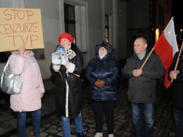 Protest pod opolską TVP. "Zamach na rzetelne, polskie, wolne media"