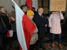 Protest pod opolską TVP. "Zamach na rzetelne, polskie, wolne media"