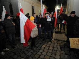 Protest pod opolską TVP. "Zamach na rzetelne, polskie, wolne media"