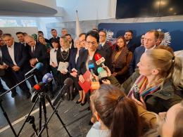 Pierwsze godziny urzędowania wojewody Moniki Jurek. Padły deklaracje