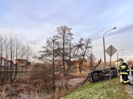 Wypadek w Starym Oleśnie, jedna osoba poszkodowana 