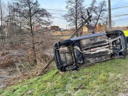 Wypadek w Starym Oleśnie, jedna osoba poszkodowana 