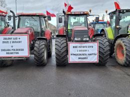 Trwa strajk przejazdowy rolników w 11 powiatach województwa