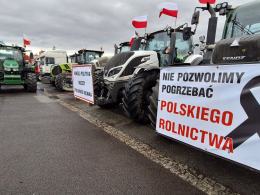 Trwa strajk przejazdowy rolników w 11 powiatach województwa