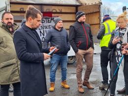 Trwa strajk przejazdowy rolników w 11 powiatach województwa