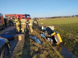 Wypadek na drodze wojewódzkiej nr 426 w Zalesiu Śląskim