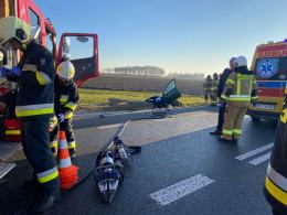 Wypadek na drodze wojewódzkiej nr 426 w Zalesiu Śląskim