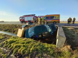 Wypadek na drodze wojewódzkiej nr 426 w Zalesiu Śląskim