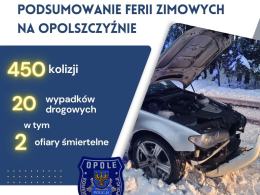KWP Opole: Podsumowaliśmy ferie zimowe na Opolszczyźnie