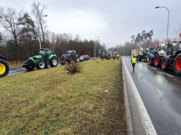 Trwa opolski strajk rolników. Utrudnienia na drogach