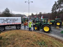 Trwa opolski strajk rolników. Utrudnienia na drogach