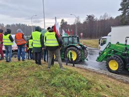 Trwa opolski strajk rolników. Utrudnienia na drogach