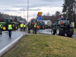 Trwa opolski strajk rolników. Utrudnienia na drogach