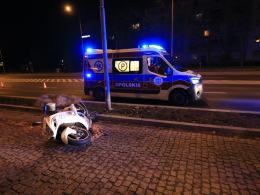 Wypadek motocyklisty na ul. Ozimskiej w Opolu