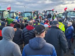 Opolscy rolnicy dołączyli do protestu na granicy polsko-ukraińskiej
