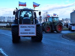 Opolscy rolnicy dołączyli do protestu na granicy polsko-ukraińskiej